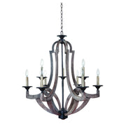 Craftmade - 35129-WP - Nine Light Chandelier - Winton - Weathered Pine