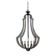 Craftmade - 35135-WP - Five Light Foyer Chandelier - Winton - Weathered Pine