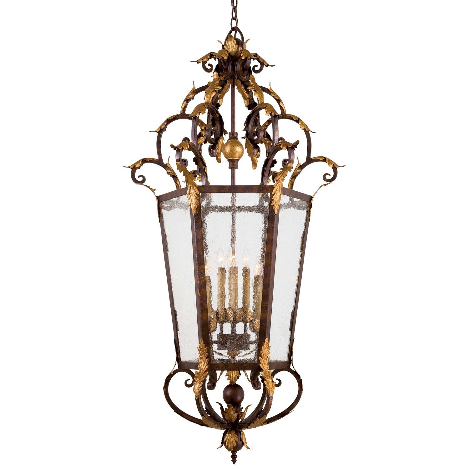 Metropolitan - N3639-355 - Eight Light Foyer Pendant - Zaragoza - Golden Bronze