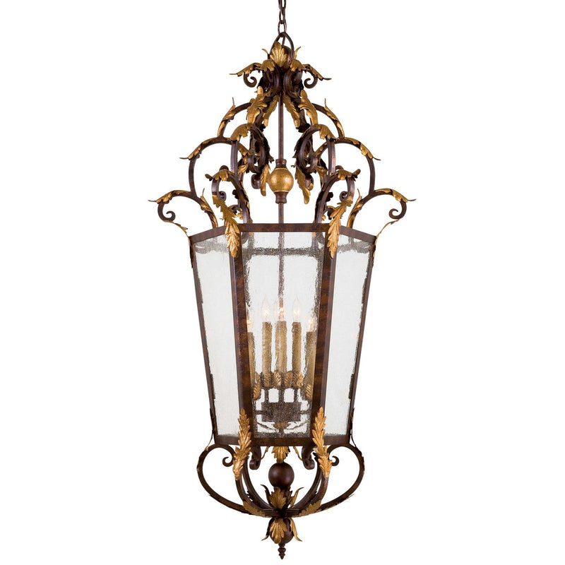 Metropolitan - N3639-355 - Eight Light Foyer Pendant - Zaragoza - Golden Bronze