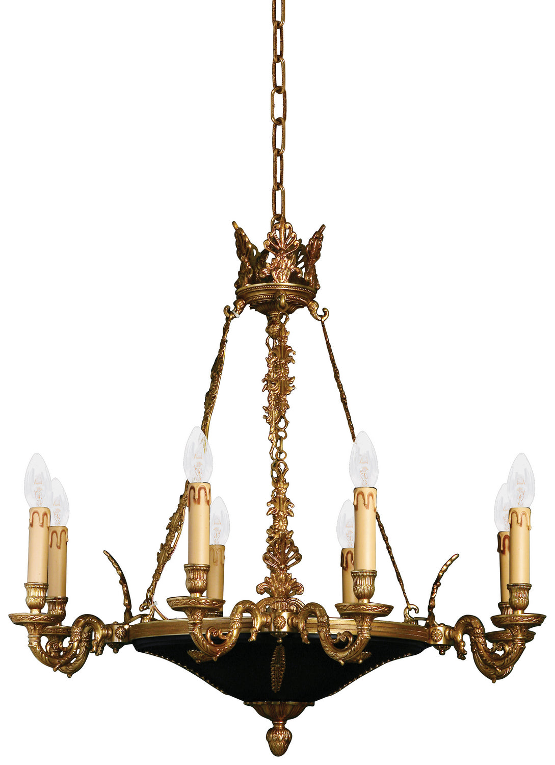 Metropolitan - N850209 - Eight Light Chandelier - Metropolitan - Dor√© Gold W/Black