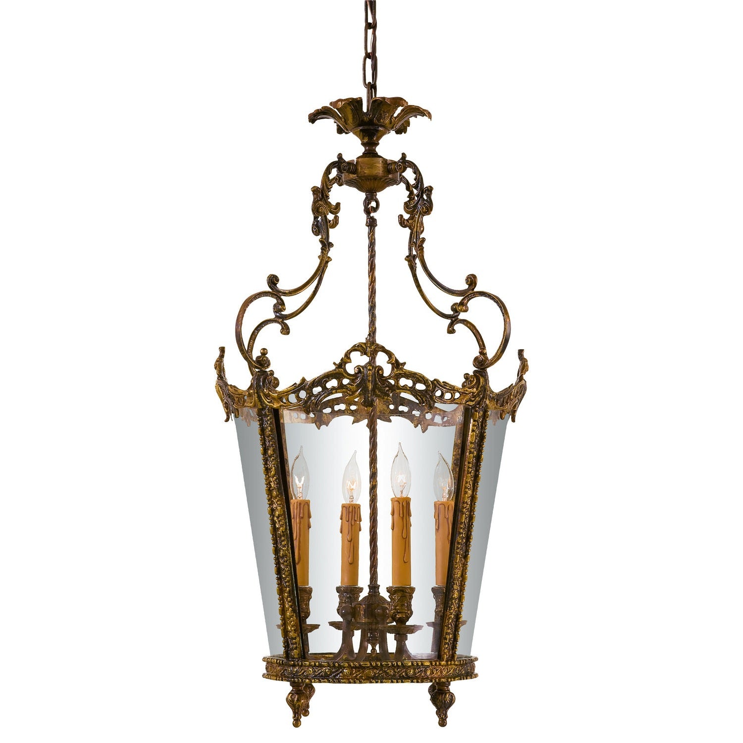 Metropolitan - N851204-OXB - Four Light Foyer Pendant - Metropolitan - Oxide Brass