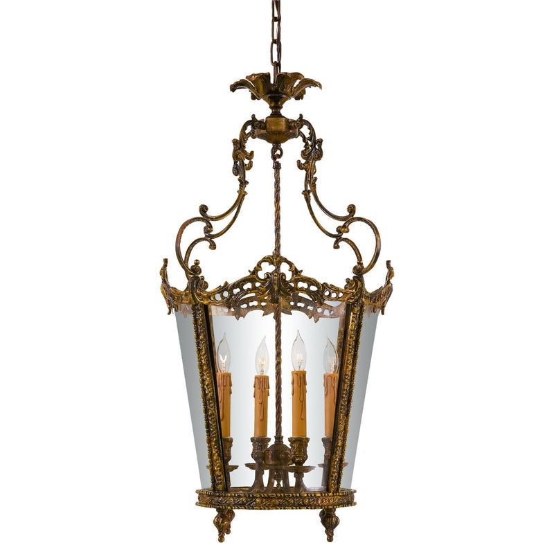 Metropolitan - N851204-OXB - Four Light Foyer Pendant - Metropolitan - Oxide Brass
