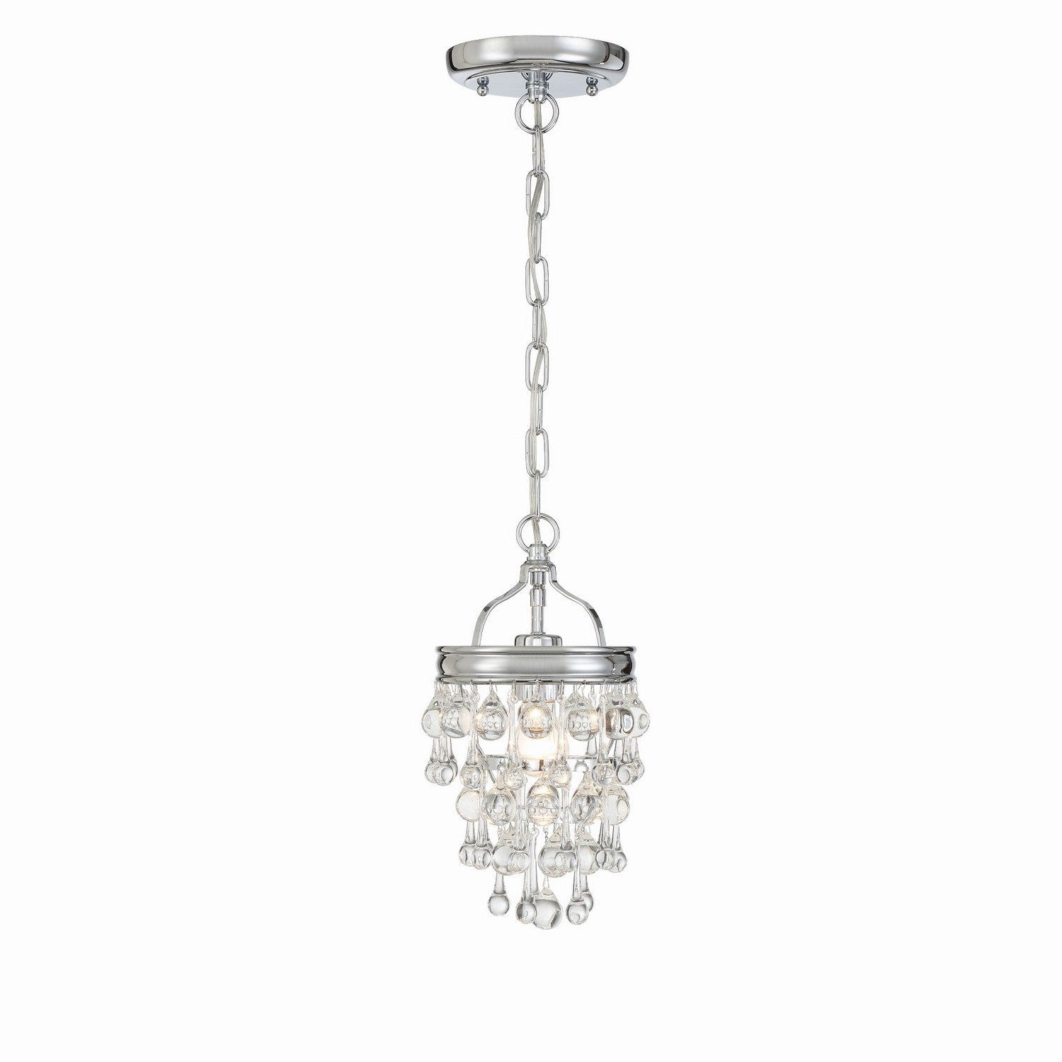 Crystorama - 131-CH - One Light Mini Chandelier - Calypso - Polished Chrome