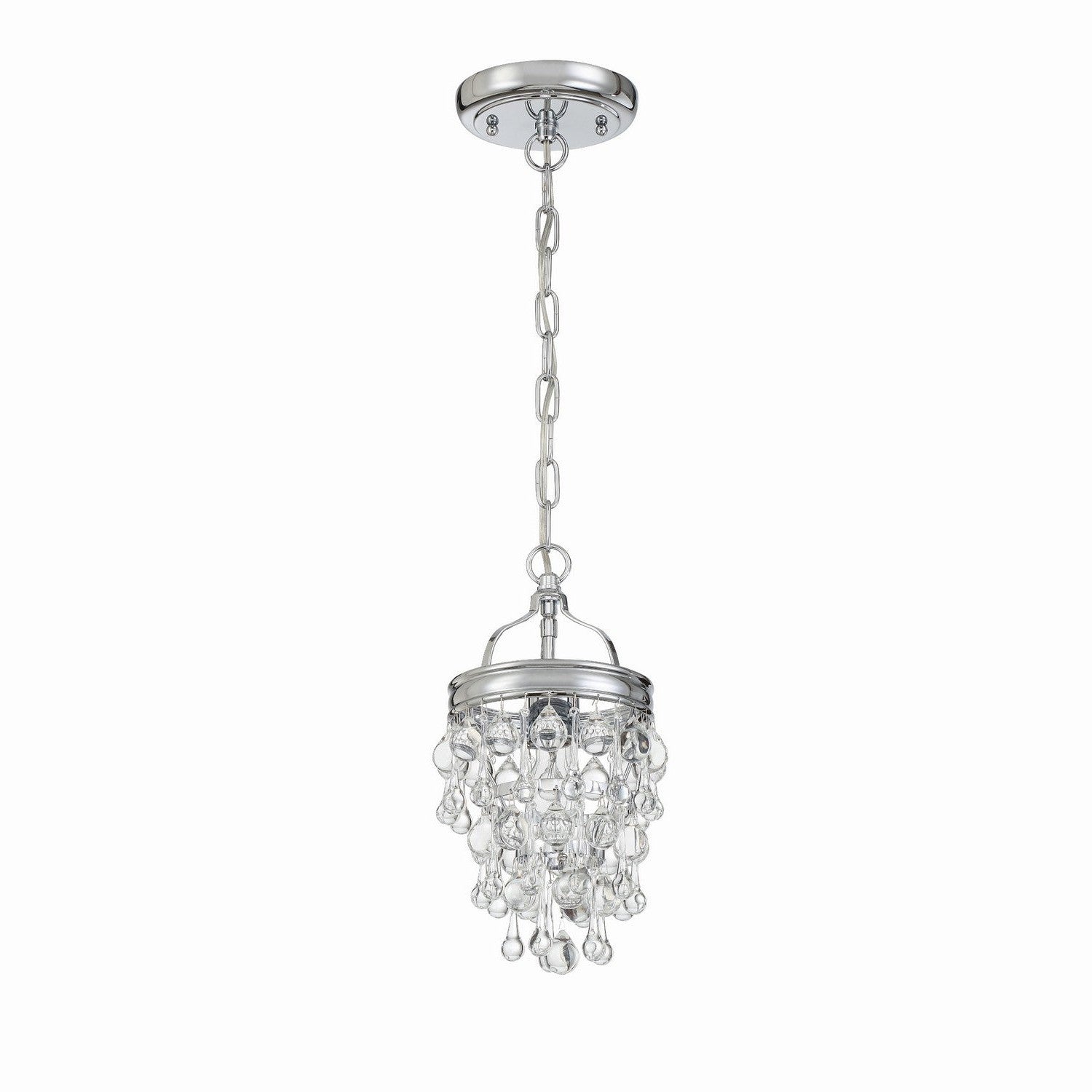 Crystorama - 131-CH - One Light Mini Chandelier - Calypso - Polished Chrome