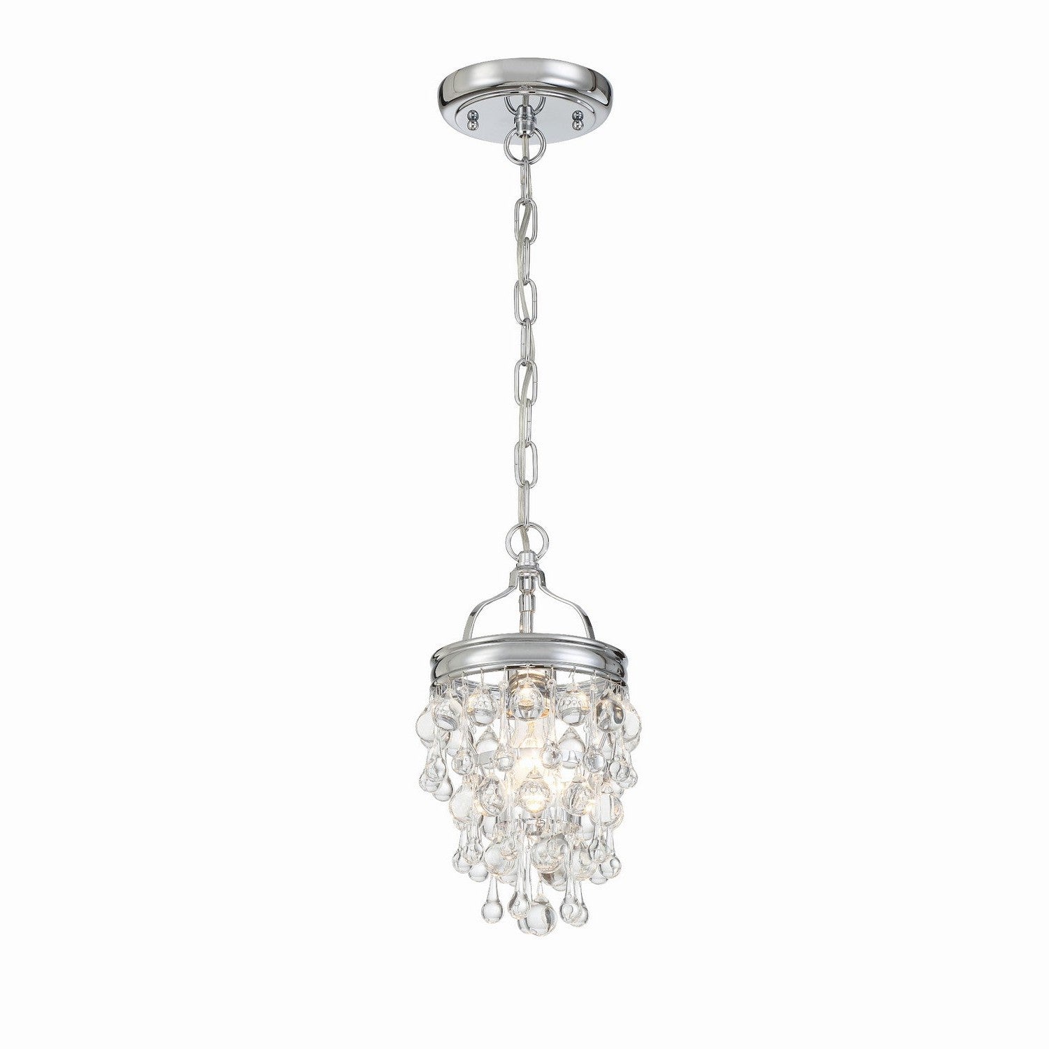 Crystorama - 131-CH - One Light Mini Chandelier - Calypso - Polished Chrome