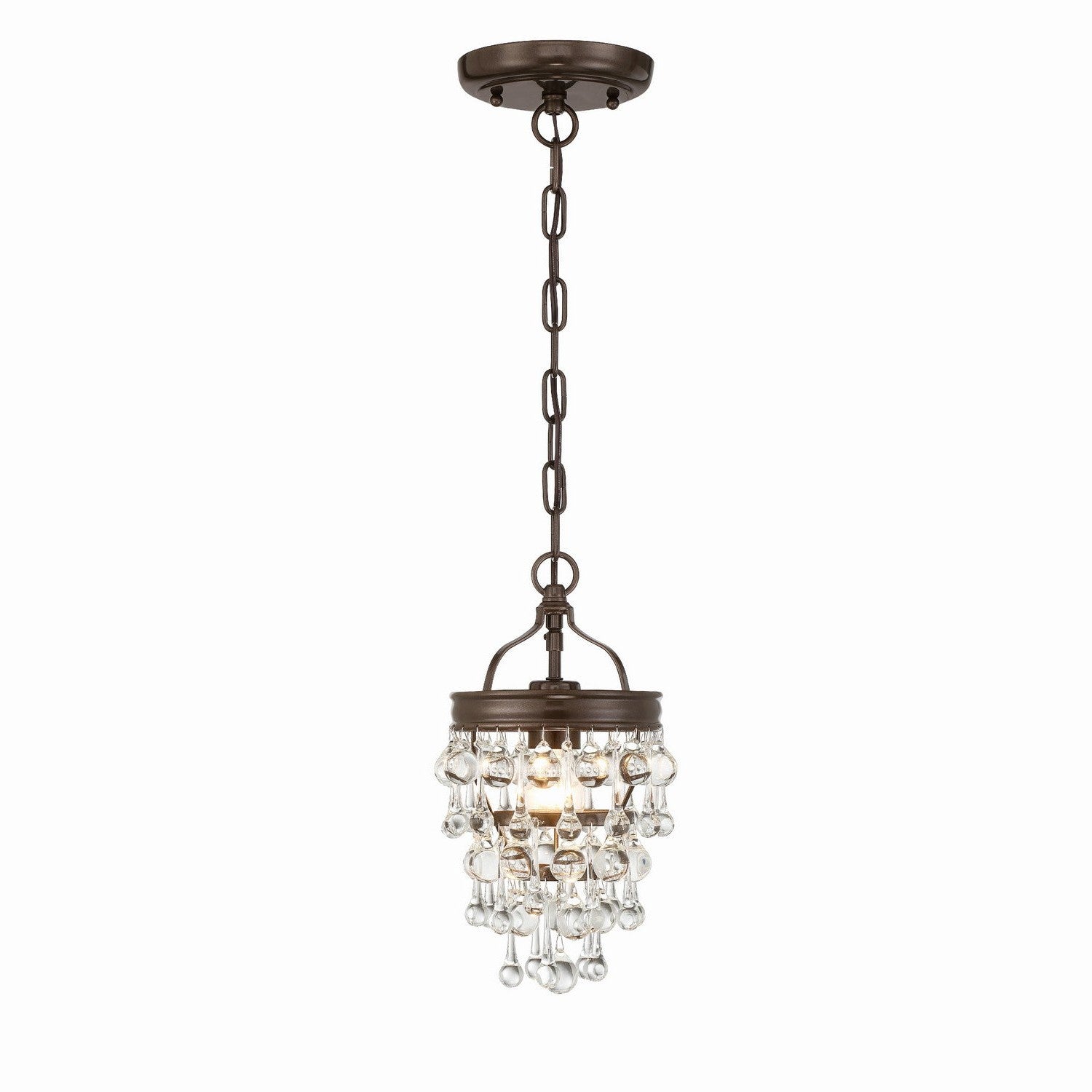 Crystorama - 131-VZ - One Light Mini Chandelier - Calypso - Vibrant Bronze