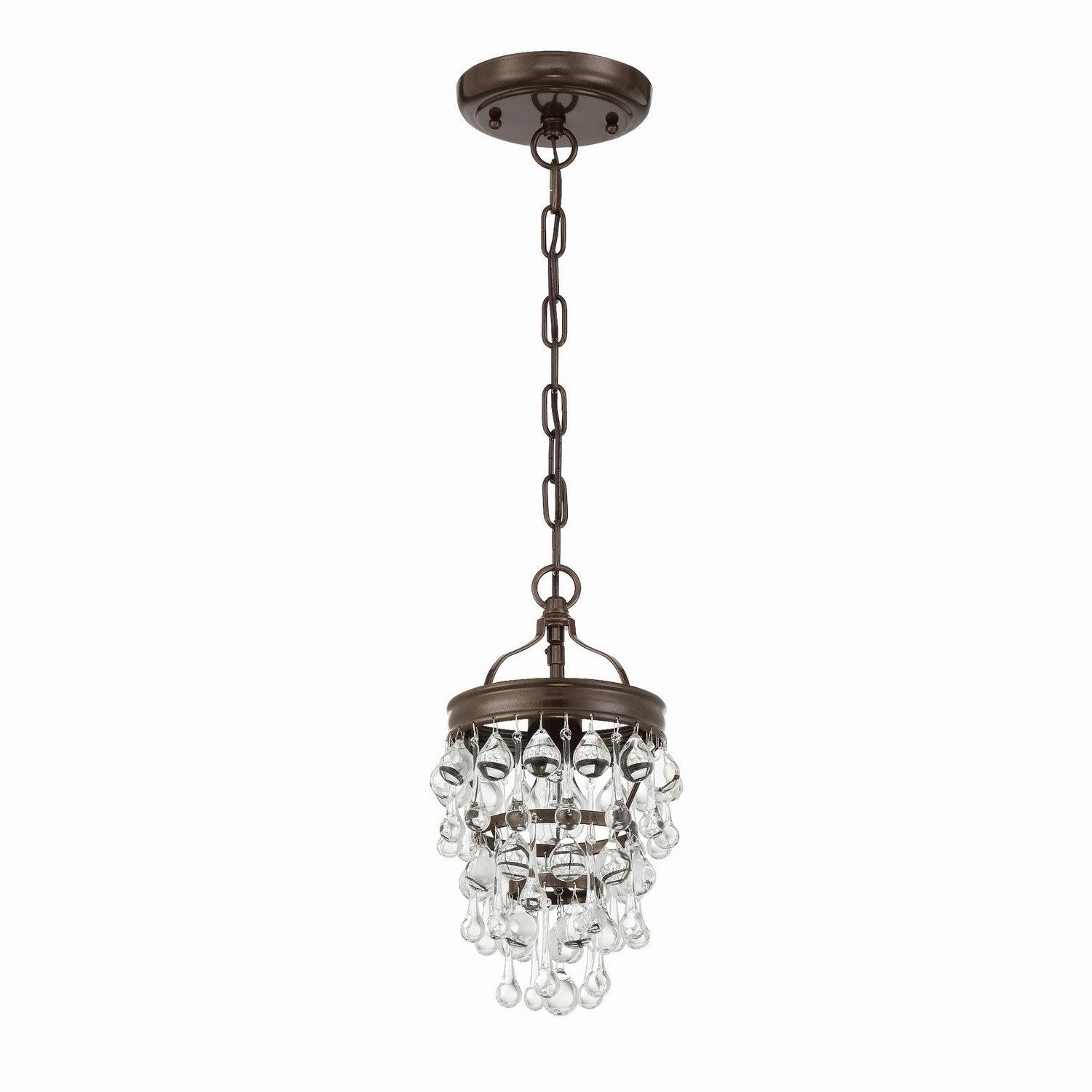Crystorama - 131-VZ - One Light Mini Chandelier - Calypso - Vibrant Bronze