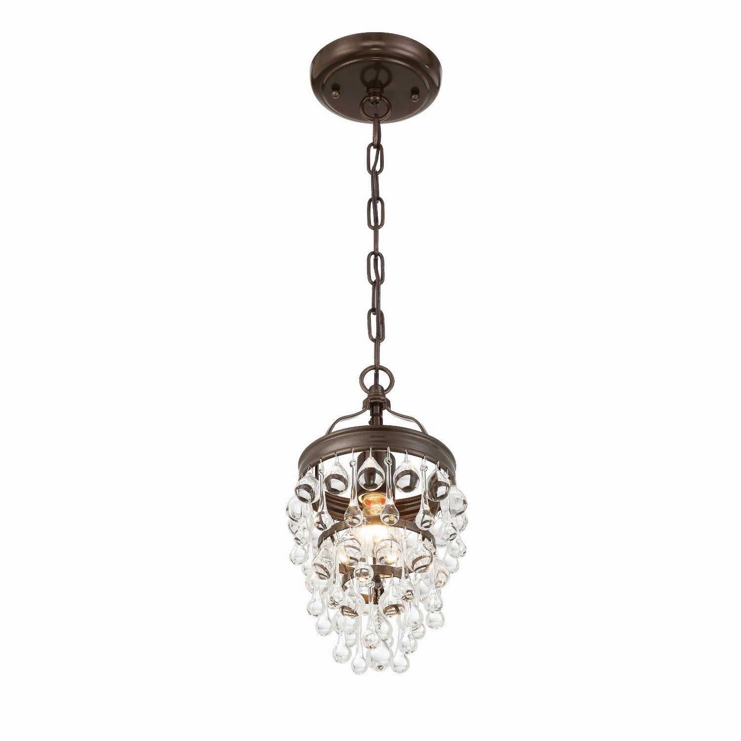 Crystorama - 131-VZ - One Light Mini Chandelier - Calypso - Vibrant Bronze