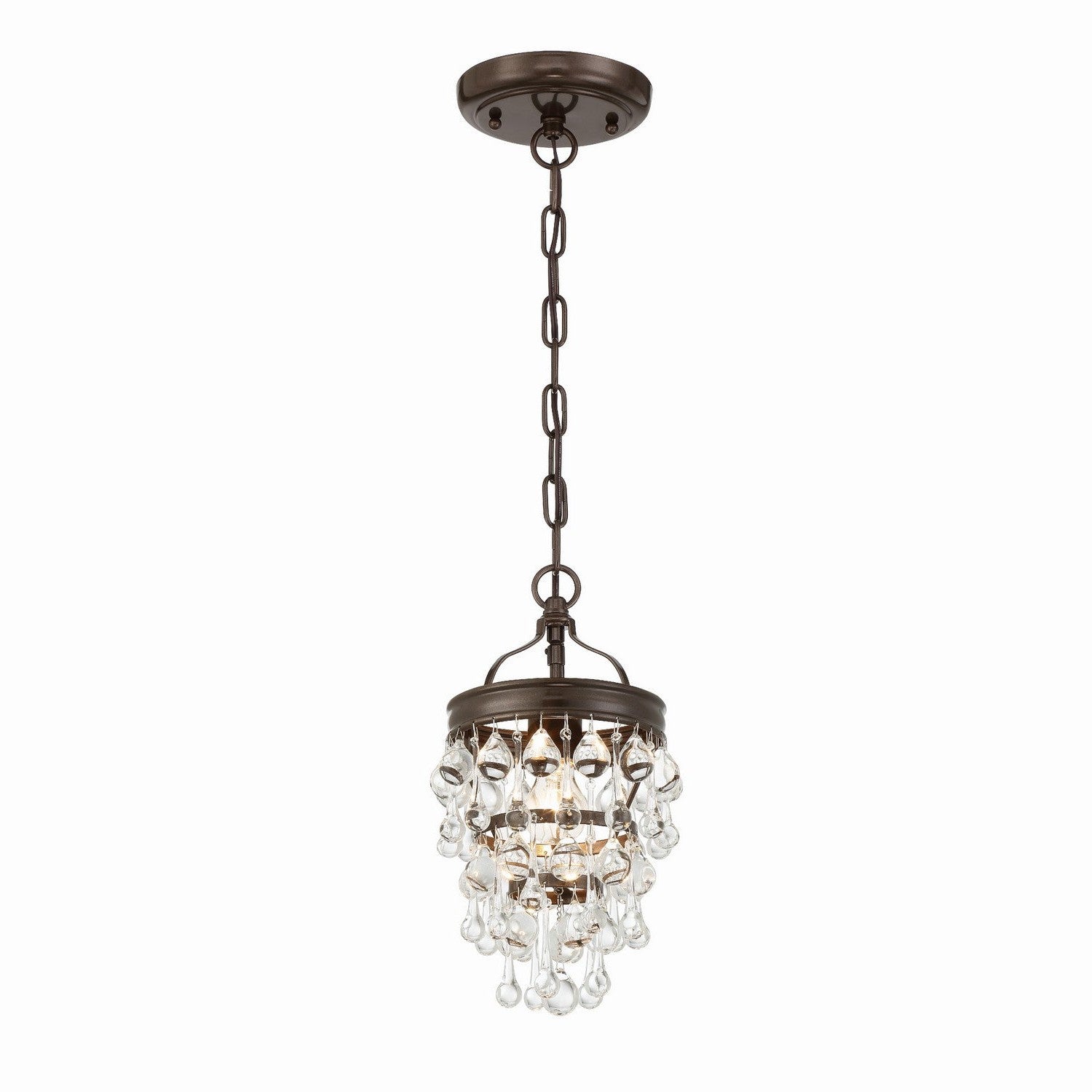 Crystorama - 131-VZ - One Light Mini Chandelier - Calypso - Vibrant Bronze