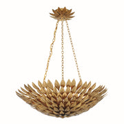 Crystorama - 517-GA - Six Light Chandelier - Broche - Antique Gold