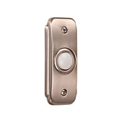 Craftmade - BR2-PW - Stepped Rectangle Lighted Push Button - Push Button-Recessed - Pewter