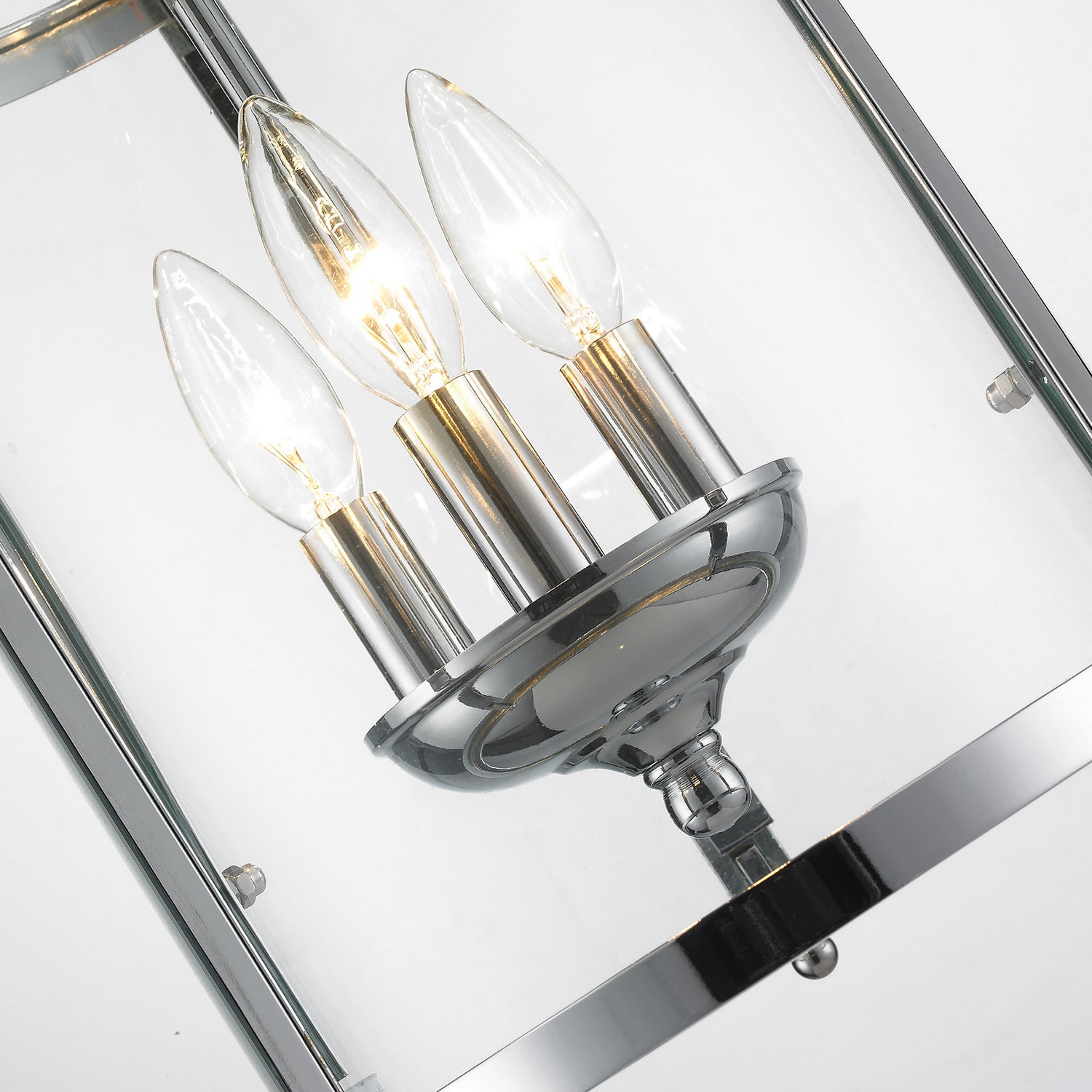 Golden - 1157-3P CH - Three Light Pendant - Payton - Chrome