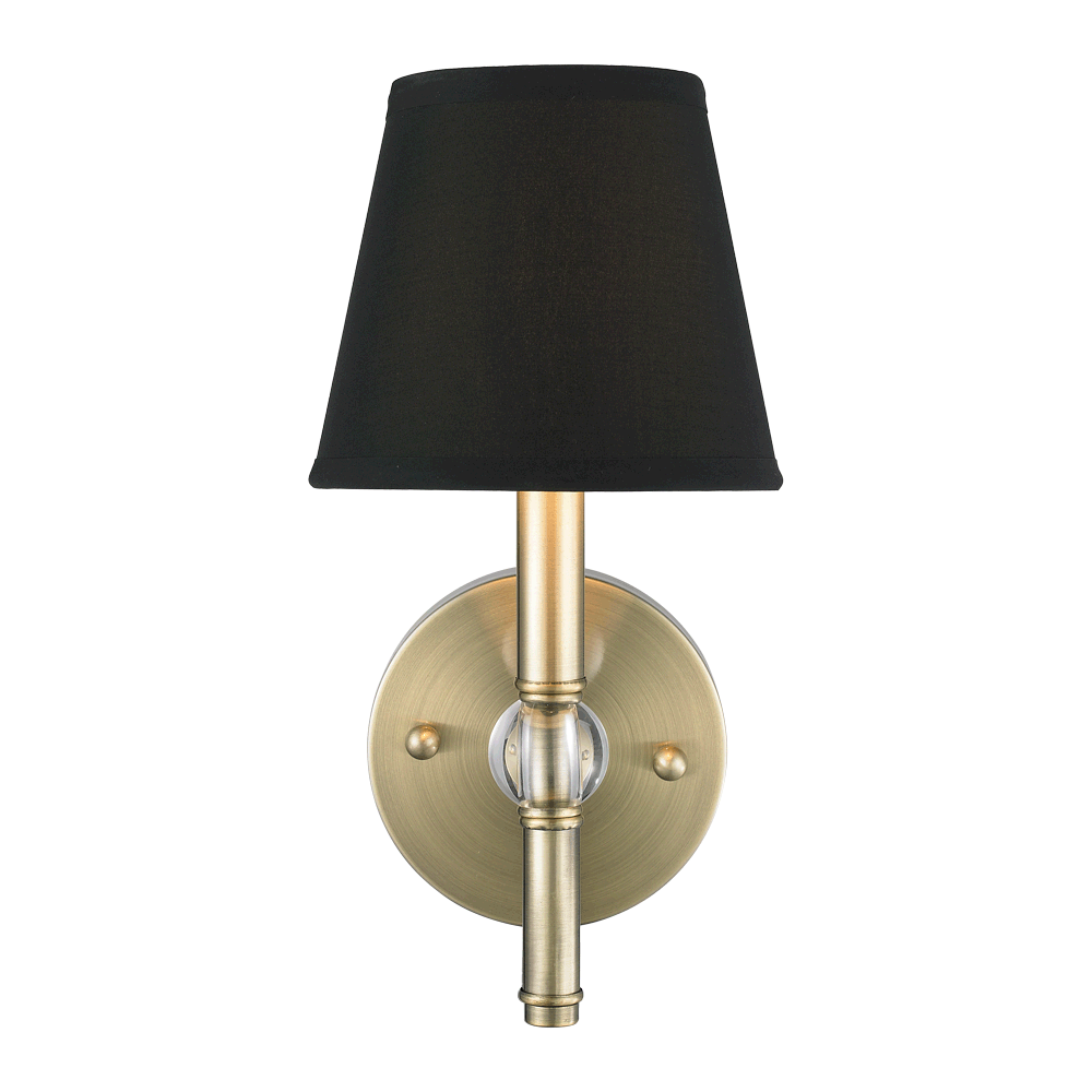 Golden - 3500-1W AB-GRM - One Light Wall Sconce - Waverly - Aged Brass