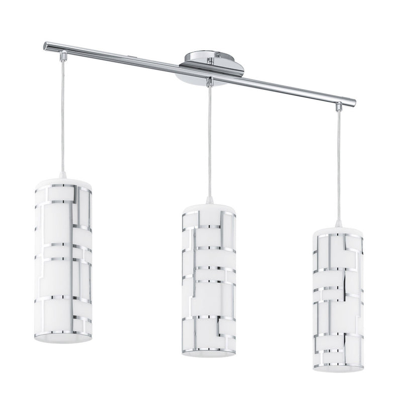 Eglo USA - 92563A - Three Light Linear Pendant - Bayman - Chrome