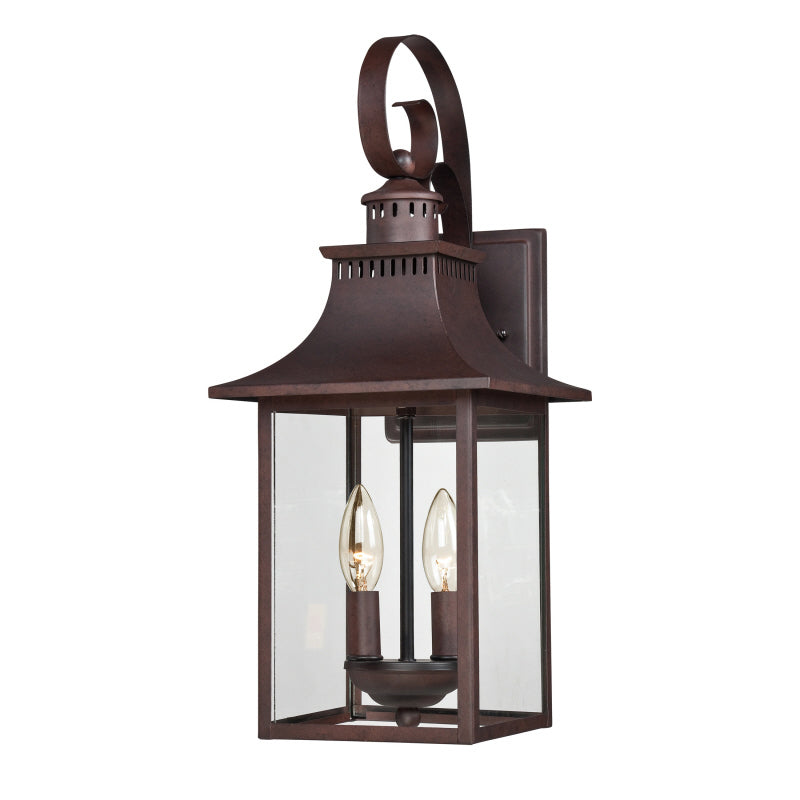 Quoizel - CCR8408CU - Two Light Outdoor Wall Lantern - Chancellor - Copper Bronze