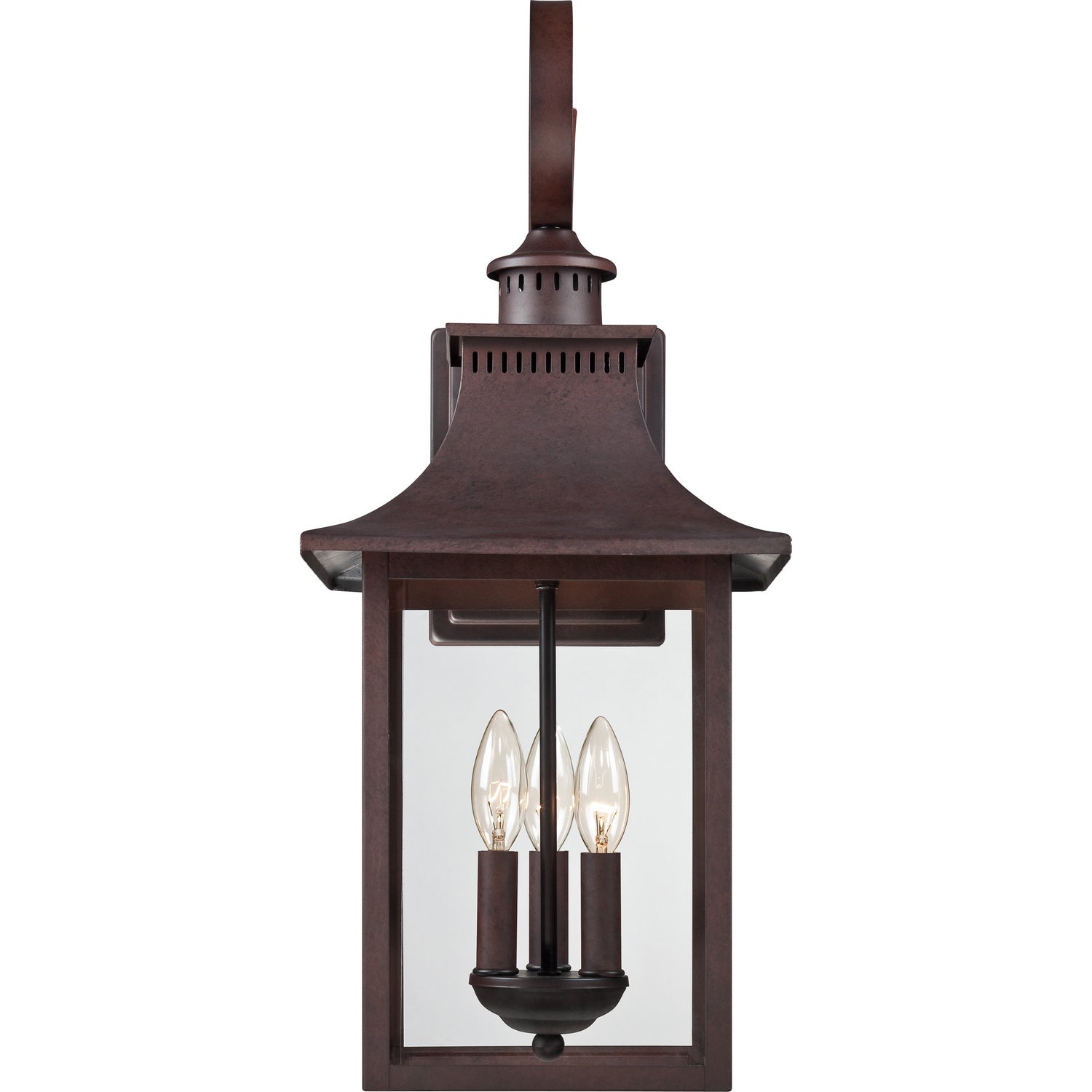 Quoizel - CCR8410CU - Three Light Outdoor Wall Lantern - Chancellor - Copper Bronze