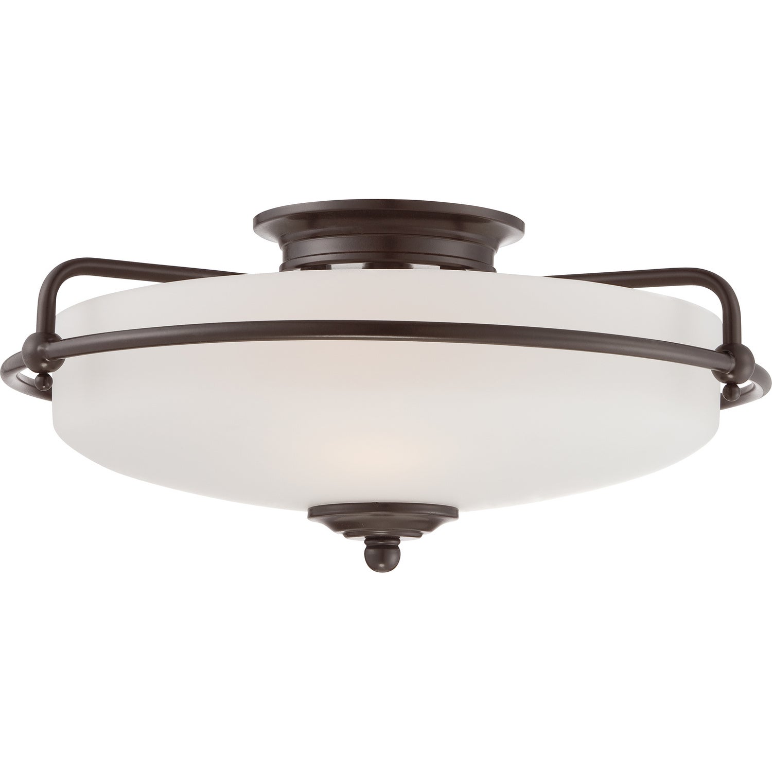 Quoizel - GF1617PN - Three Light Flush Mount - Griffin - Palladian Bronze