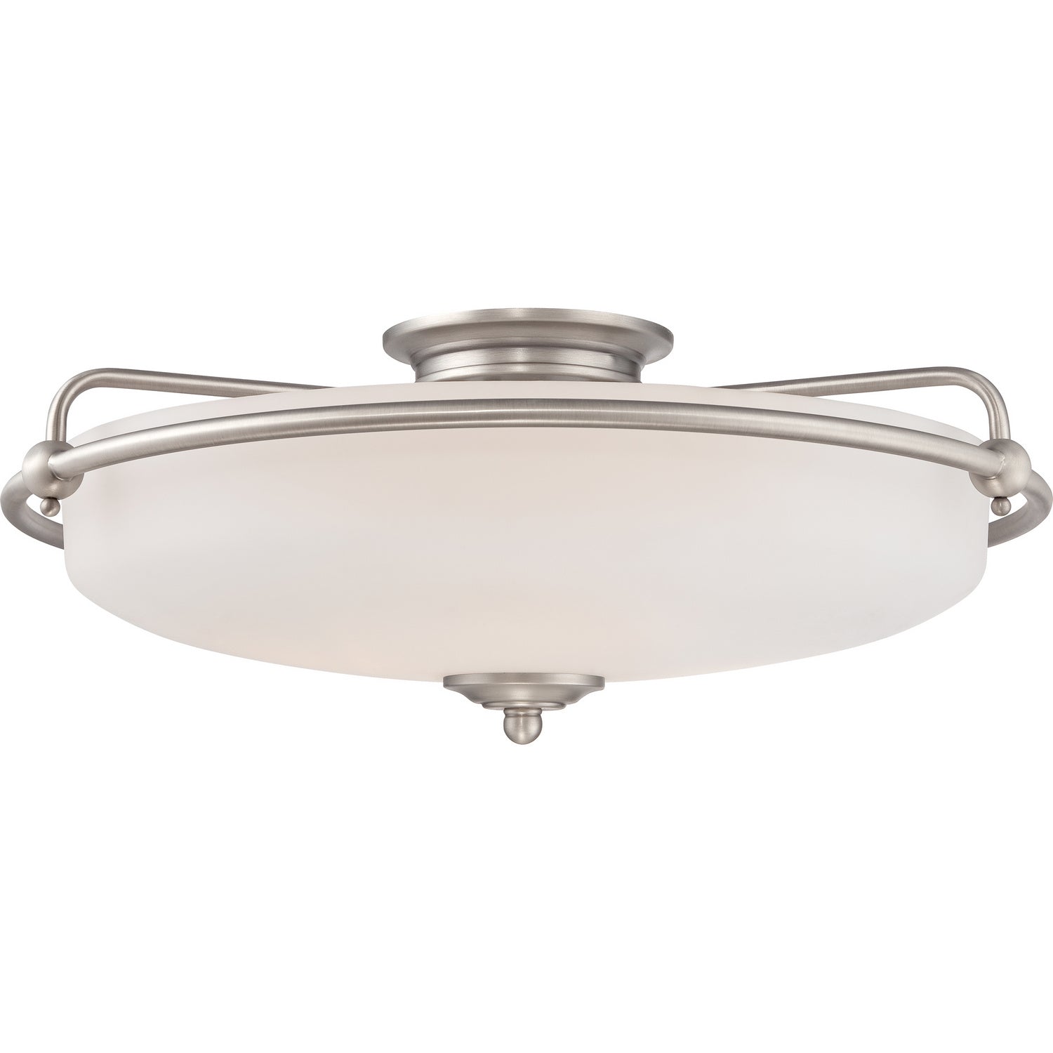 Quoizel - GF1621AN - Four Light Flush Mount - Griffin - Antique Nickel