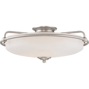 Quoizel - GF1621AN - Four Light Flush Mount - Griffin - Antique Nickel