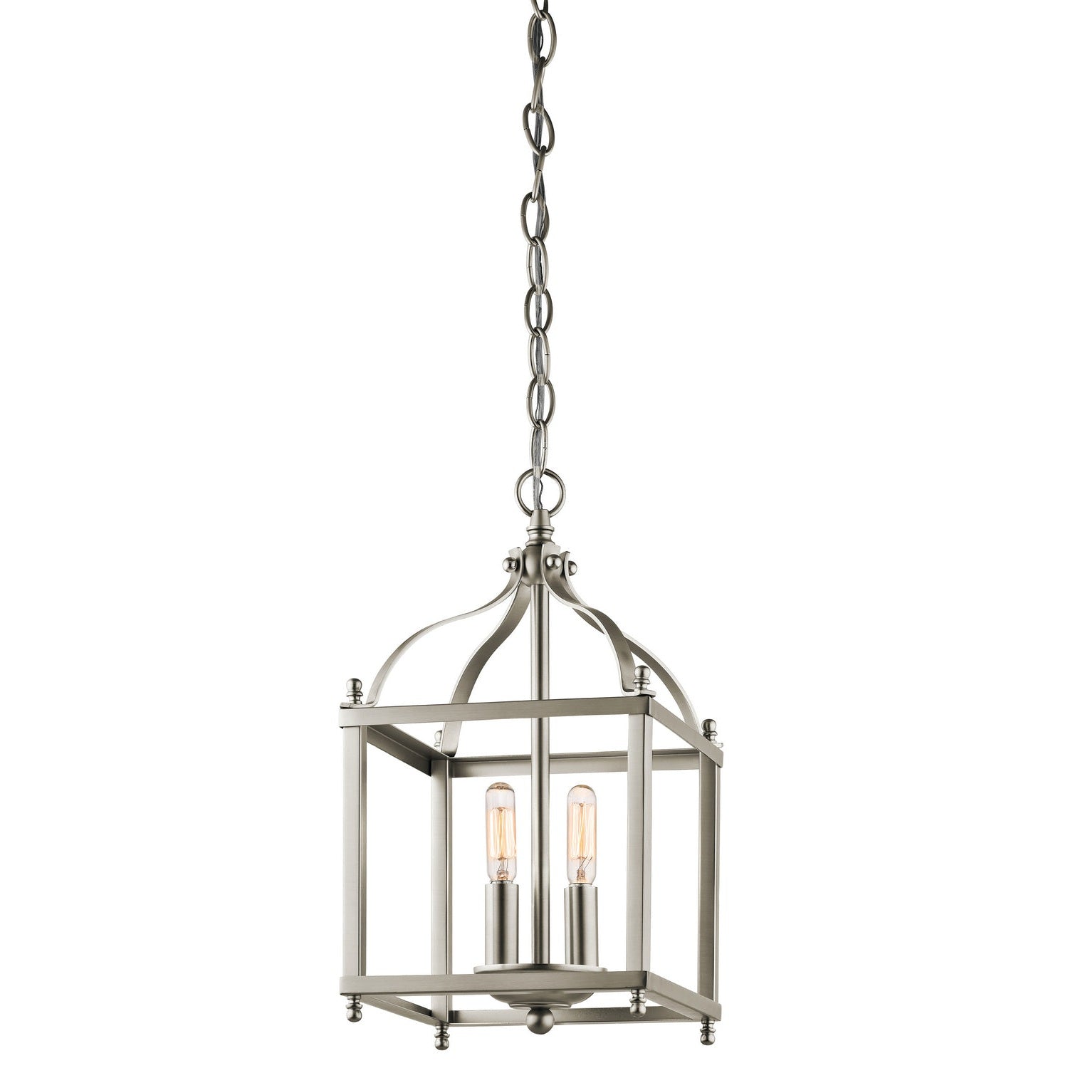 Kichler - 42565NI - Two Light Pendant - Larkin - Brushed Nickel