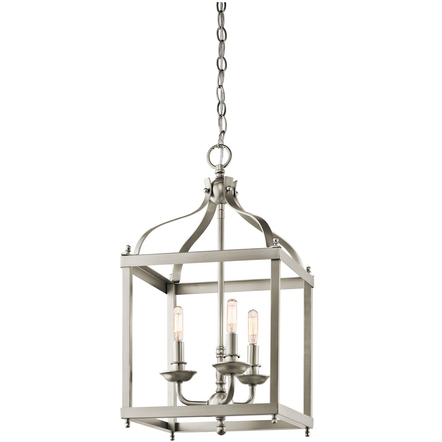 Kichler - 42566NI - Three Light Pendant - Larkin - Brushed Nickel