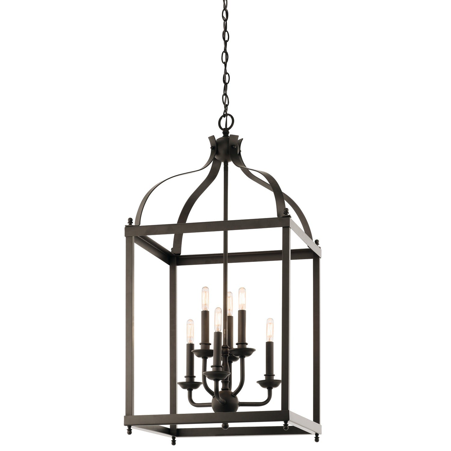 Kichler - 42568OZ - Six Light Foyer Chandelier - Larkin - Olde Bronze