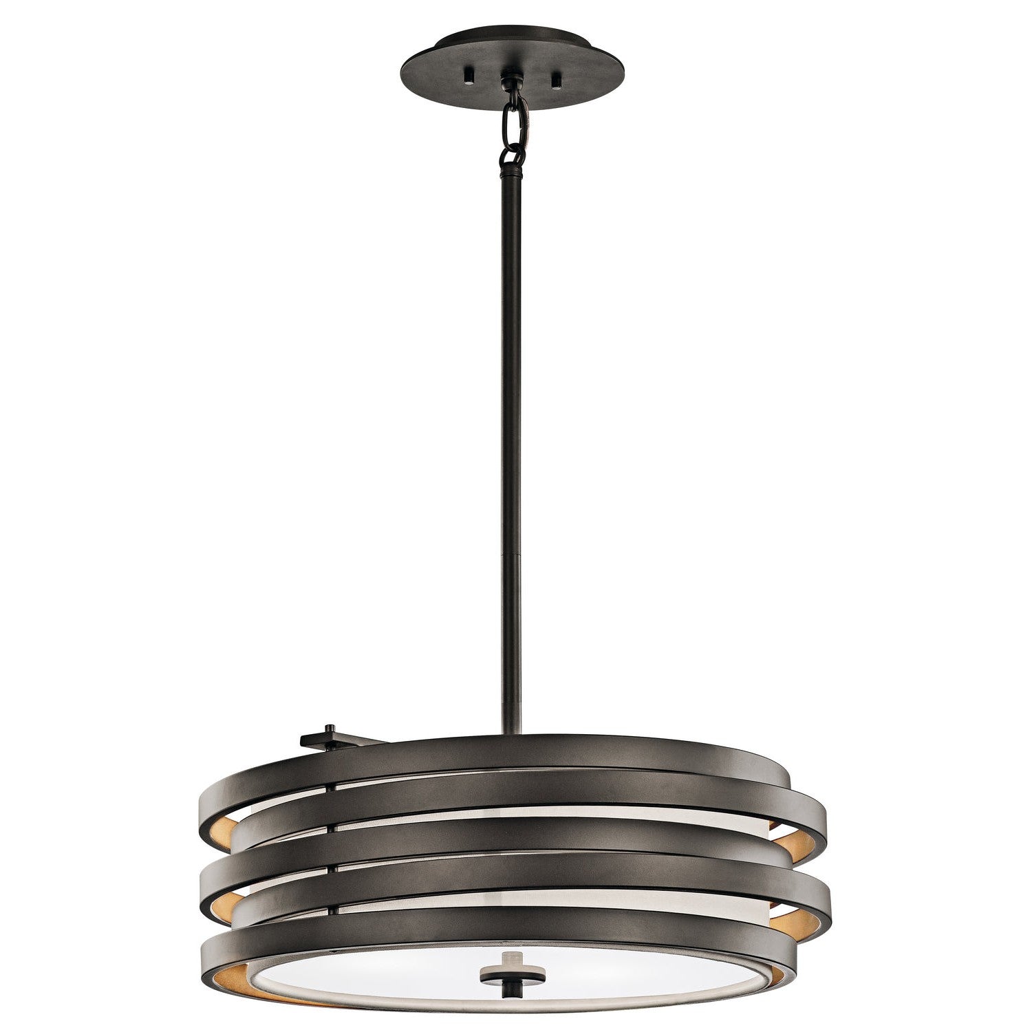 Kichler - 43301OZ - Three Light Pendant - Roswell - Olde Bronze