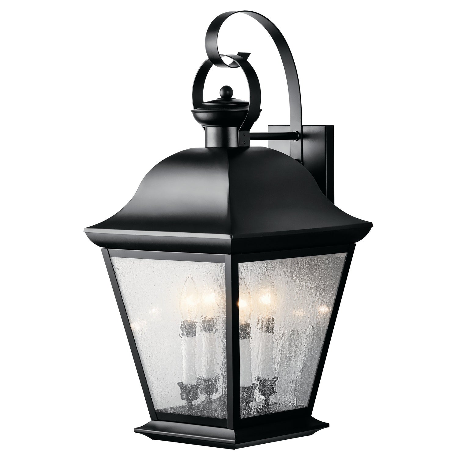 Kichler - 9704BK - Four Light Outdoor Wall Mount - Mount Vernon - Black