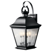Kichler - 9704BK - Four Light Outdoor Wall Mount - Mount Vernon - Black