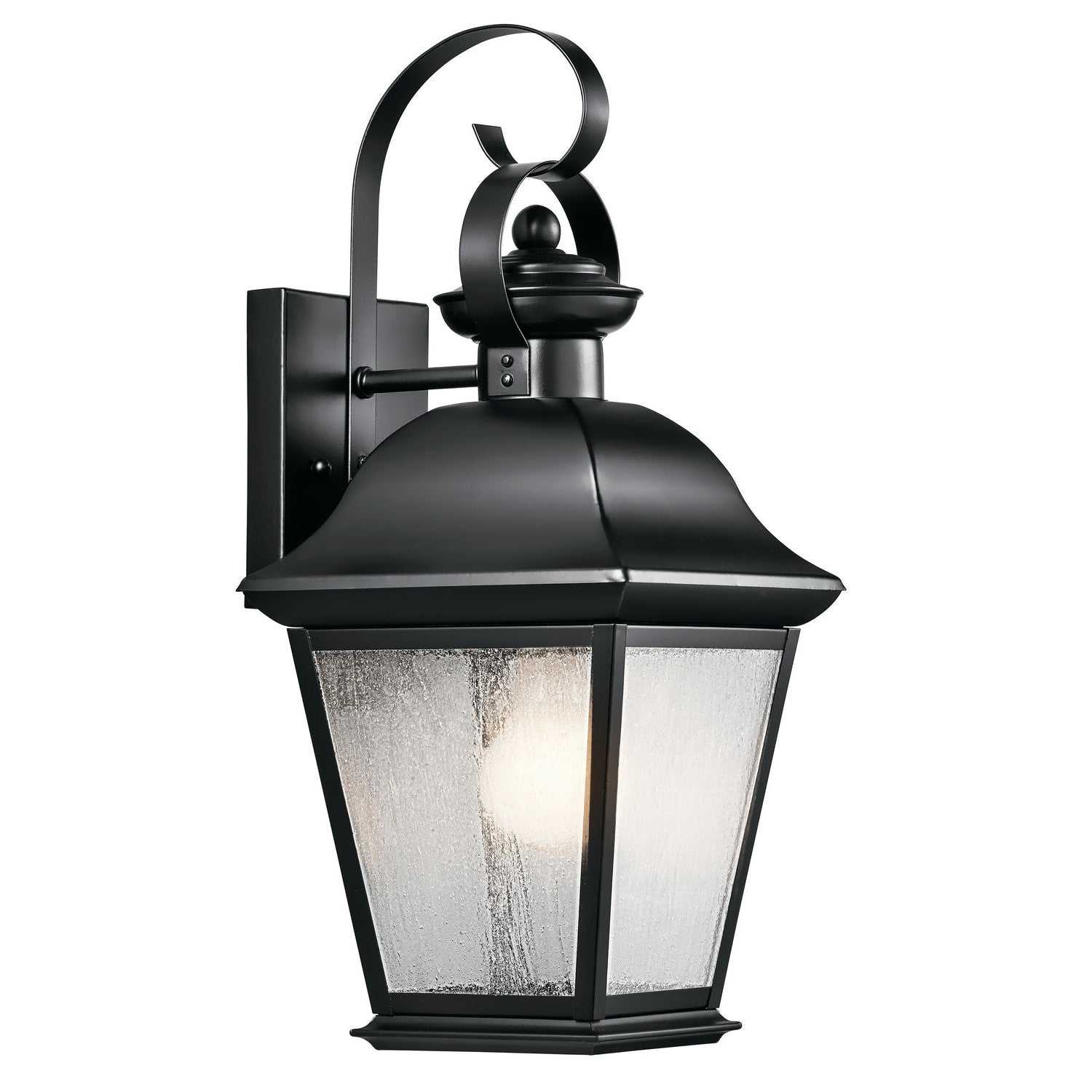 Kichler - 9708BK - One Light Outdoor Wall Mount - Mount Vernon - Black