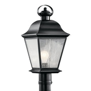 Kichler - 9909BK - One Light Outdoor Post Mount - Mount Vernon - Black