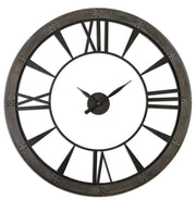 Uttermost - 06084 - Wall Clock - Ronan - Dark Rustic Bronze w/Rust Gray