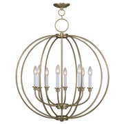Livex Lighting - 4668-01 - Eight Light Chandelier - Milania - Antique Brass