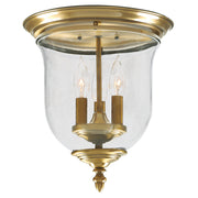 Livex Lighting - 5021-01 - Three Light Ceiling Mount - Legacy - Antique Brass
