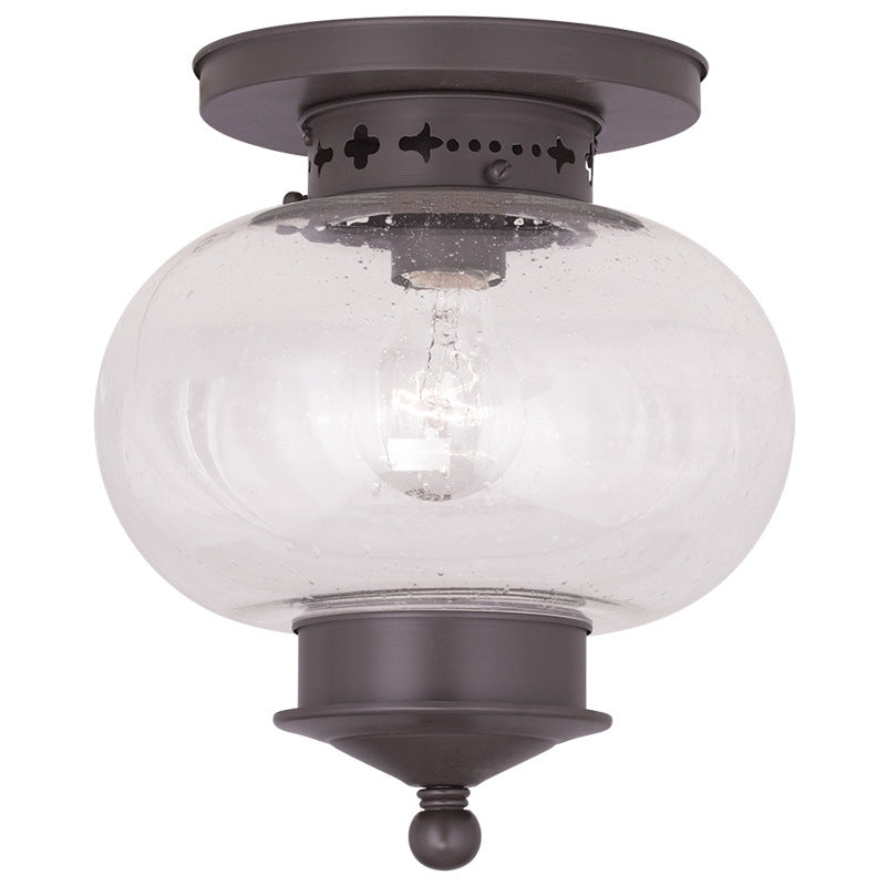 Livex Lighting - 5036-07 - One Light Ceiling Mount - Harbor - Bronze