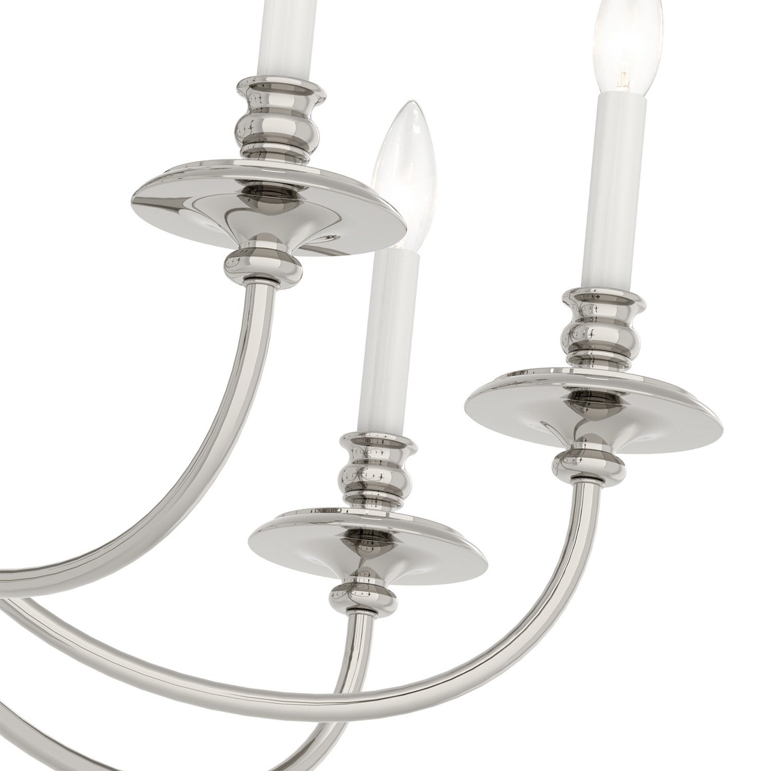 Livex Lighting - 5168-35 - Eight Light Chandelier - Caldwell - Polished Nickel