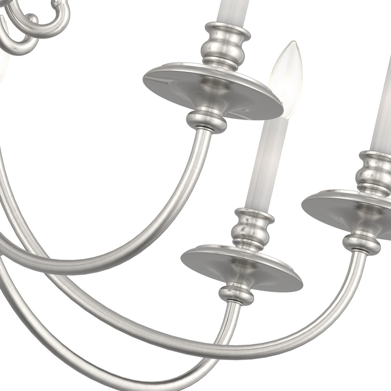 Livex Lighting - 5168-91 - Eight Light Chandelier - Caldwell - Brushed Nickel