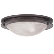 Livex Lighting - 7058-07 - Two Light Ceiling Mount - Ariel - Bronze