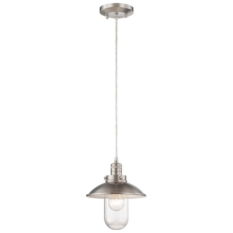 Minka-Lavery - 4130-84 - One Light Mini Pendant - Downtown Edison - Brushed Nickel