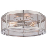 Minka-Lavery - 4133-84 - Three Light Flush Mount - Downtown Edison - Brushed Nickel