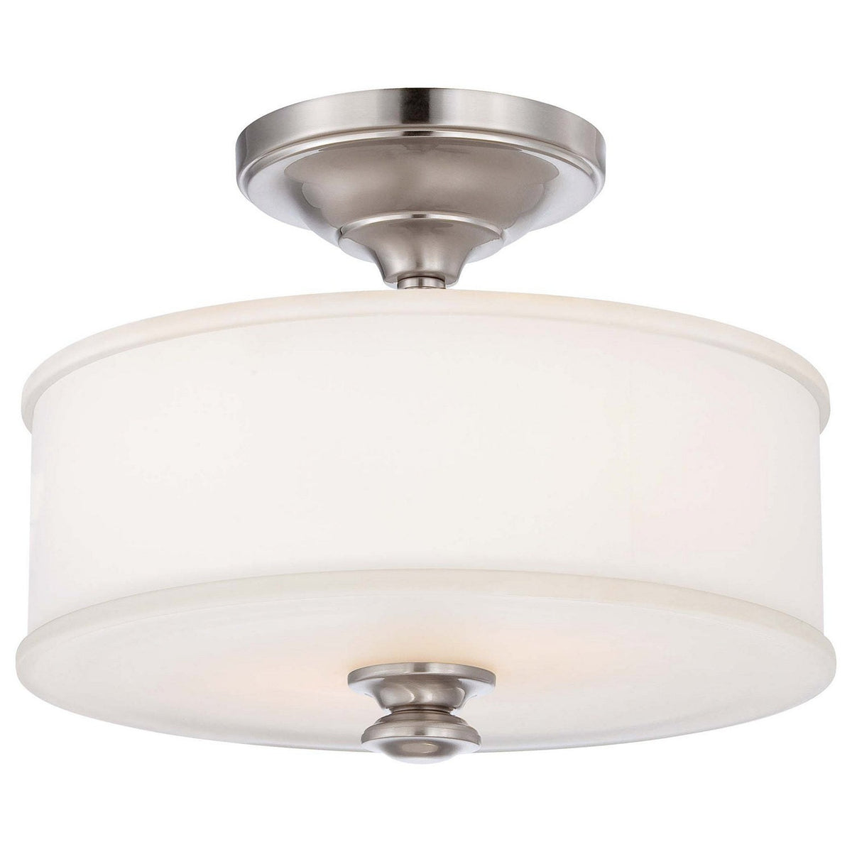 Minka-Lavery - 4172-84 - Two Light Semi Flush Mount - Harbour Point - Brushed Nickel