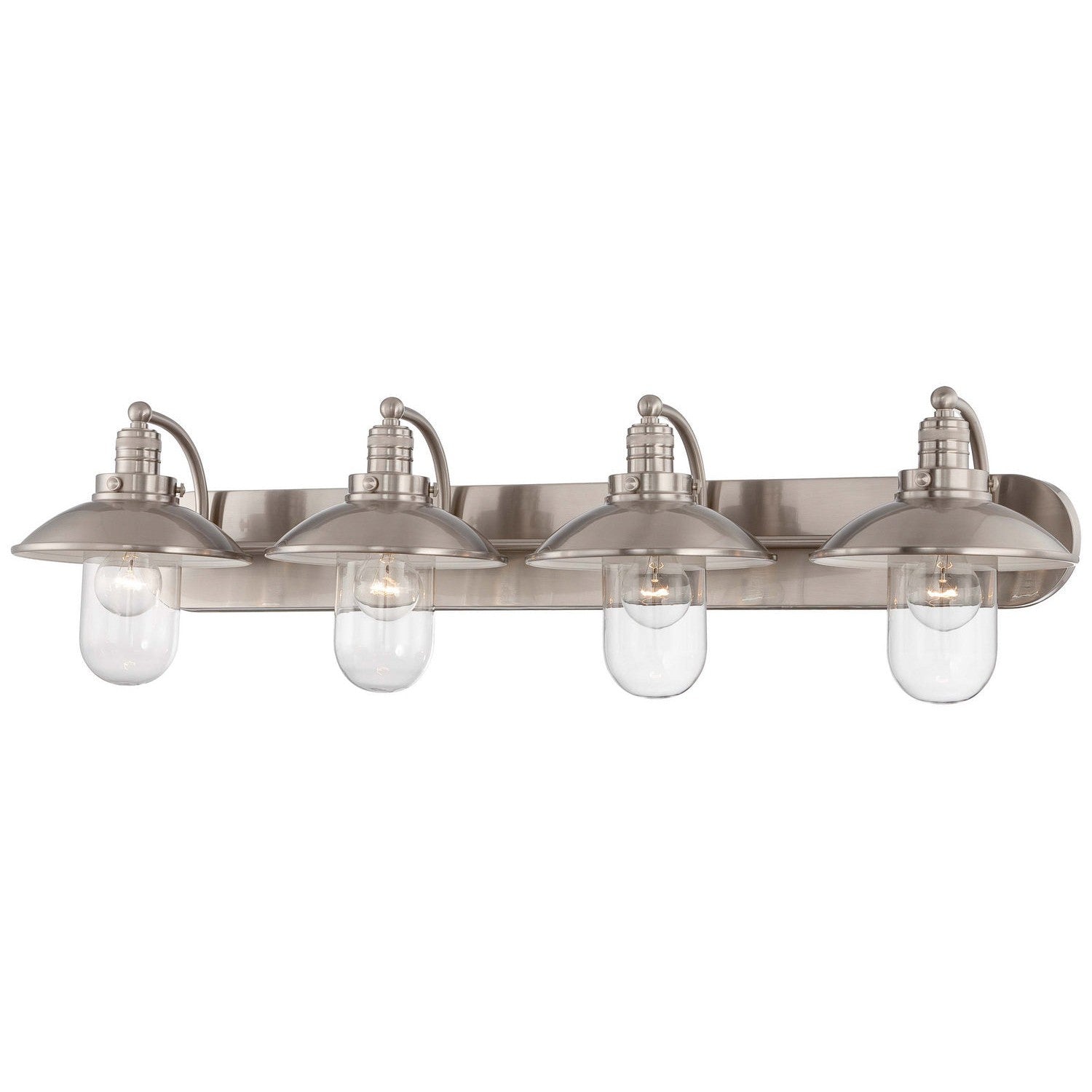 Minka-Lavery - 5134-84 - Four Light Bath - Downtown Edison - Brushed Nickel