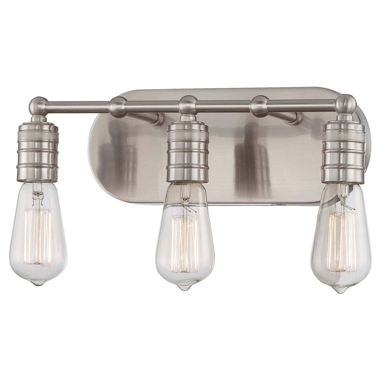 Minka-Lavery - 5135-84 - Three Light Bath - Downtown Edison - Brushed Nickel
