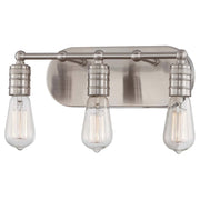 Minka-Lavery - 5135-84 - Three Light Bath - Downtown Edison - Brushed Nickel