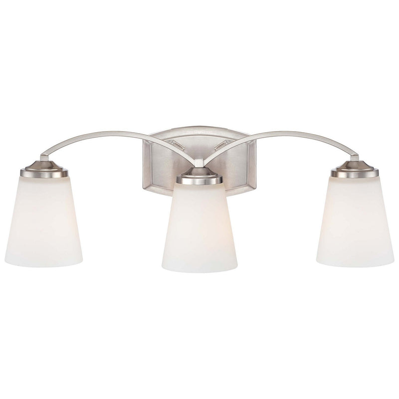 Minka-Lavery - 6963-84 - Three Light Bath - Overland Park - Brushed Nickel