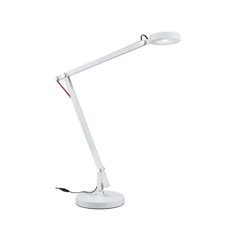 Amsterdam LED Swing Arm Desk Lamp - White