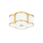 Hudson Valley - 1212-AGB - Two Light Flush Mount - Chandler - Aged Brass