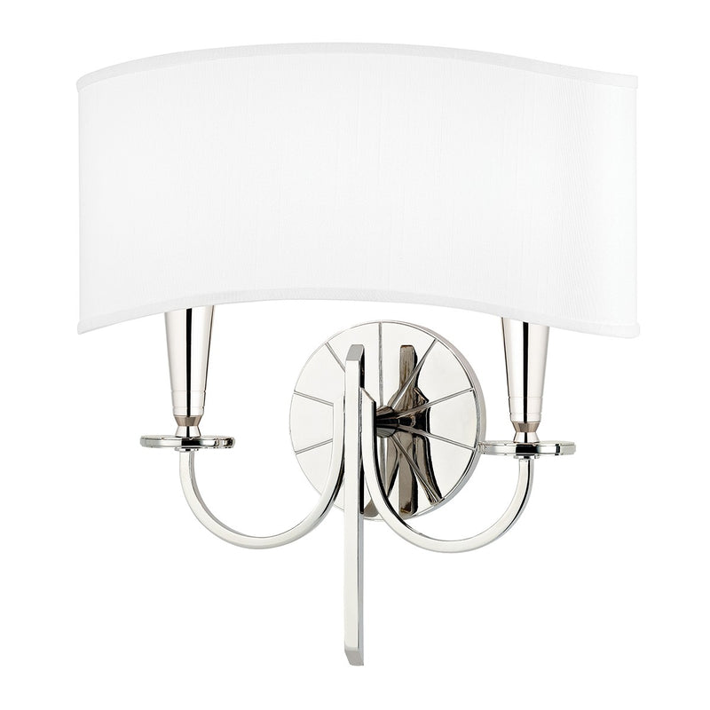 Hudson Valley - 8022-PN - Two Light Wall Sconce - Mason - Polished Nickel