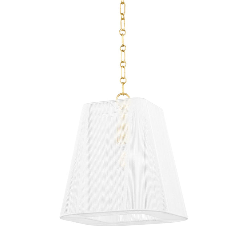 Hudson Valley - 7614-AGB - One Light Pendant - Verona Beach - Aged Brass
